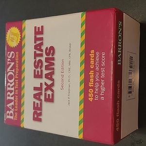 Real estate exam cards. Believed to have all cards.  Not exactly for sure though
